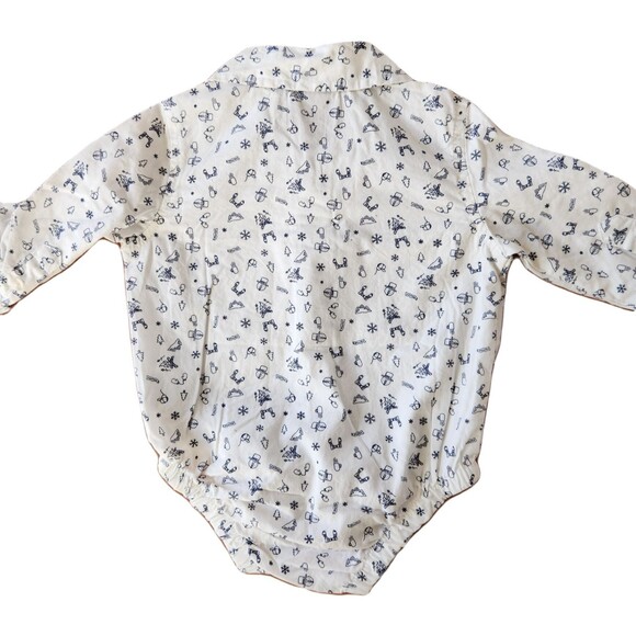 Baby Boy 9M Buffalo Plaid Vest Shirt Set Fleece 2-Piece Christmas Outfit - Picture 11 of 11